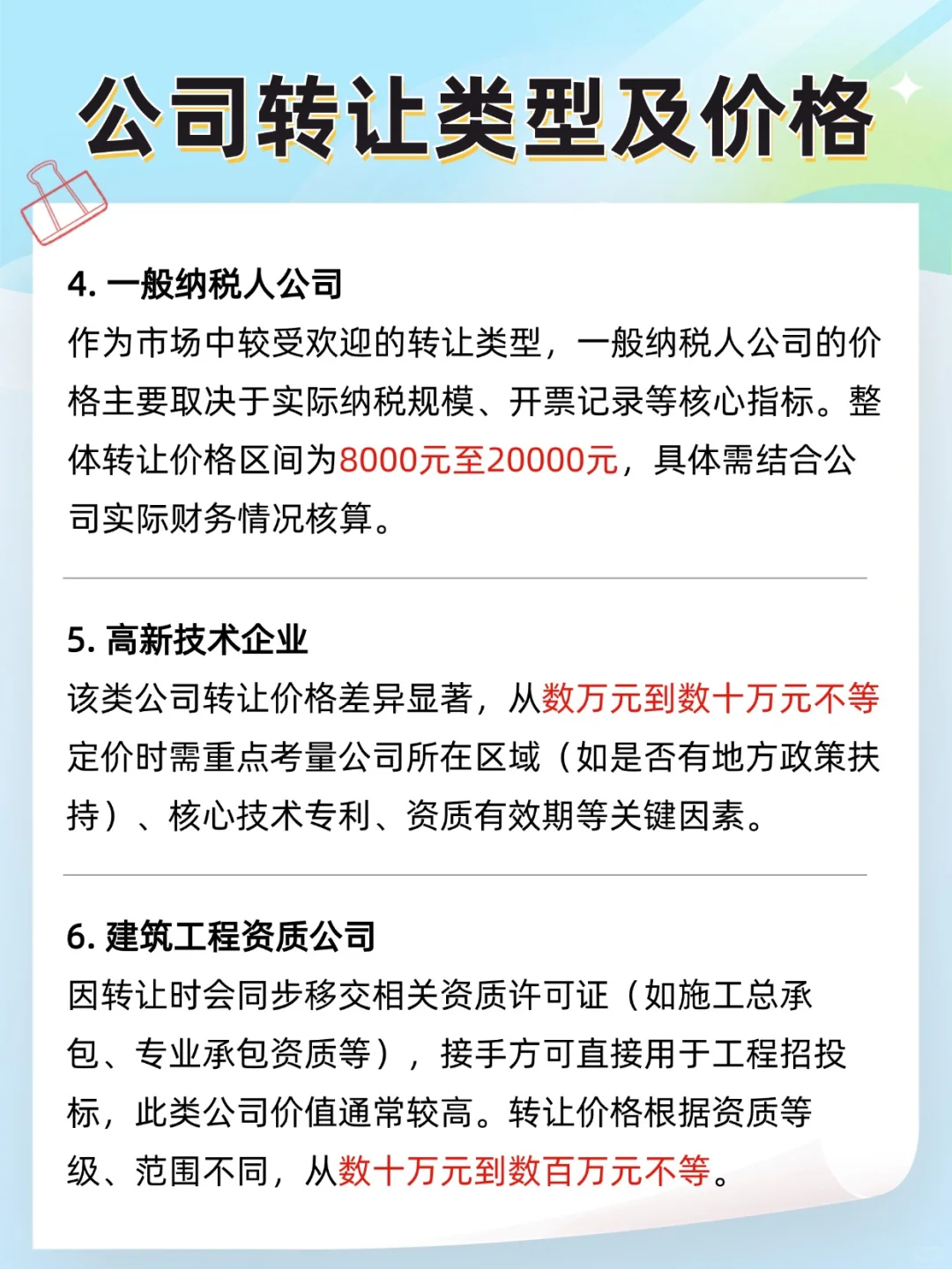 公司转让价格 | 买个公司需要多少钱？
