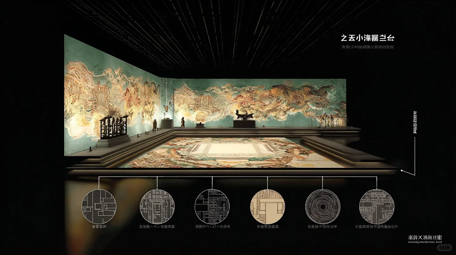 青铜数字展台--三视图分析图