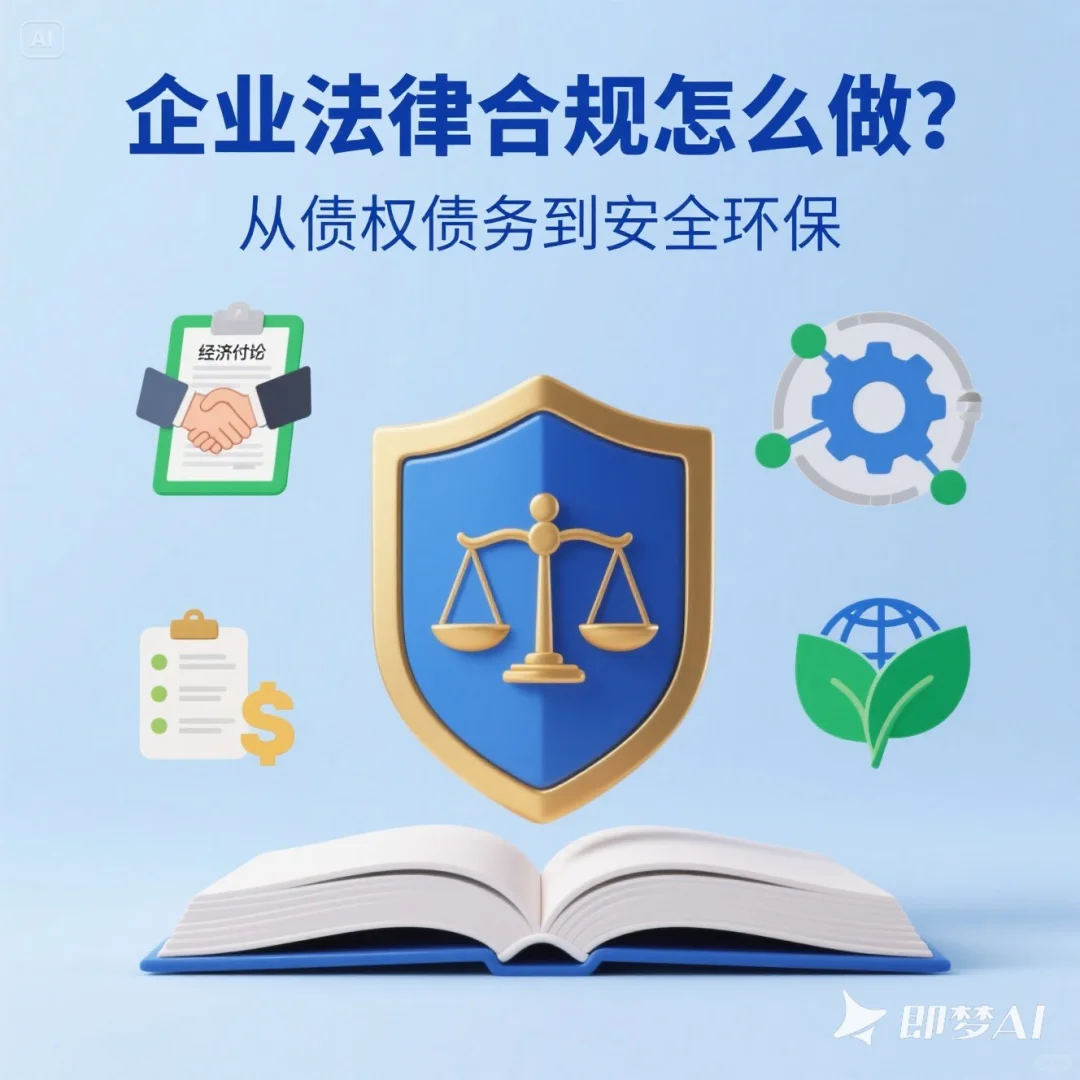 企业法律合规怎么做?这4个重点必须掌握!