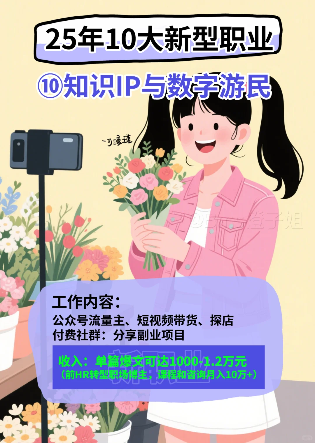 2025年10大新型职业，不上班也能赚钱