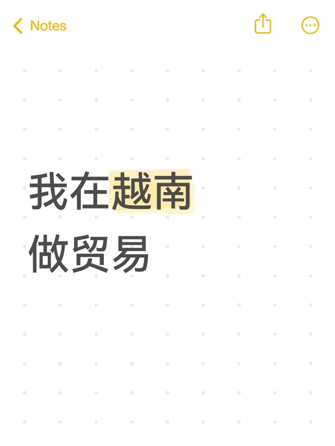 我在越南做贸易