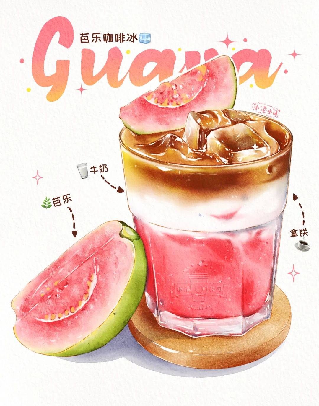 iPad水彩｜高颜值饮品9️⃣宫格合集?