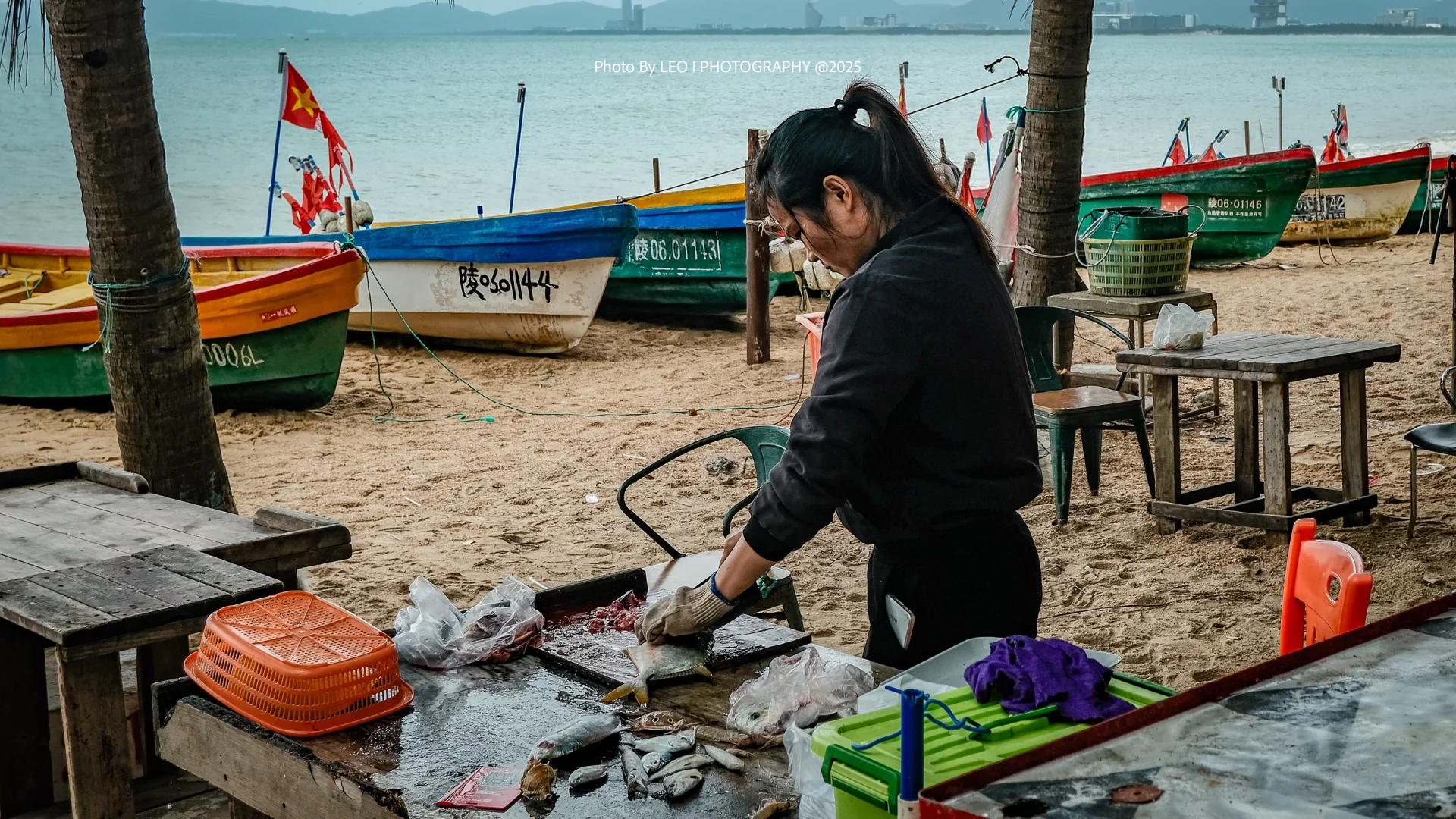 海南陵水｜?渔村市场，藏在酒店?旁的古早味
