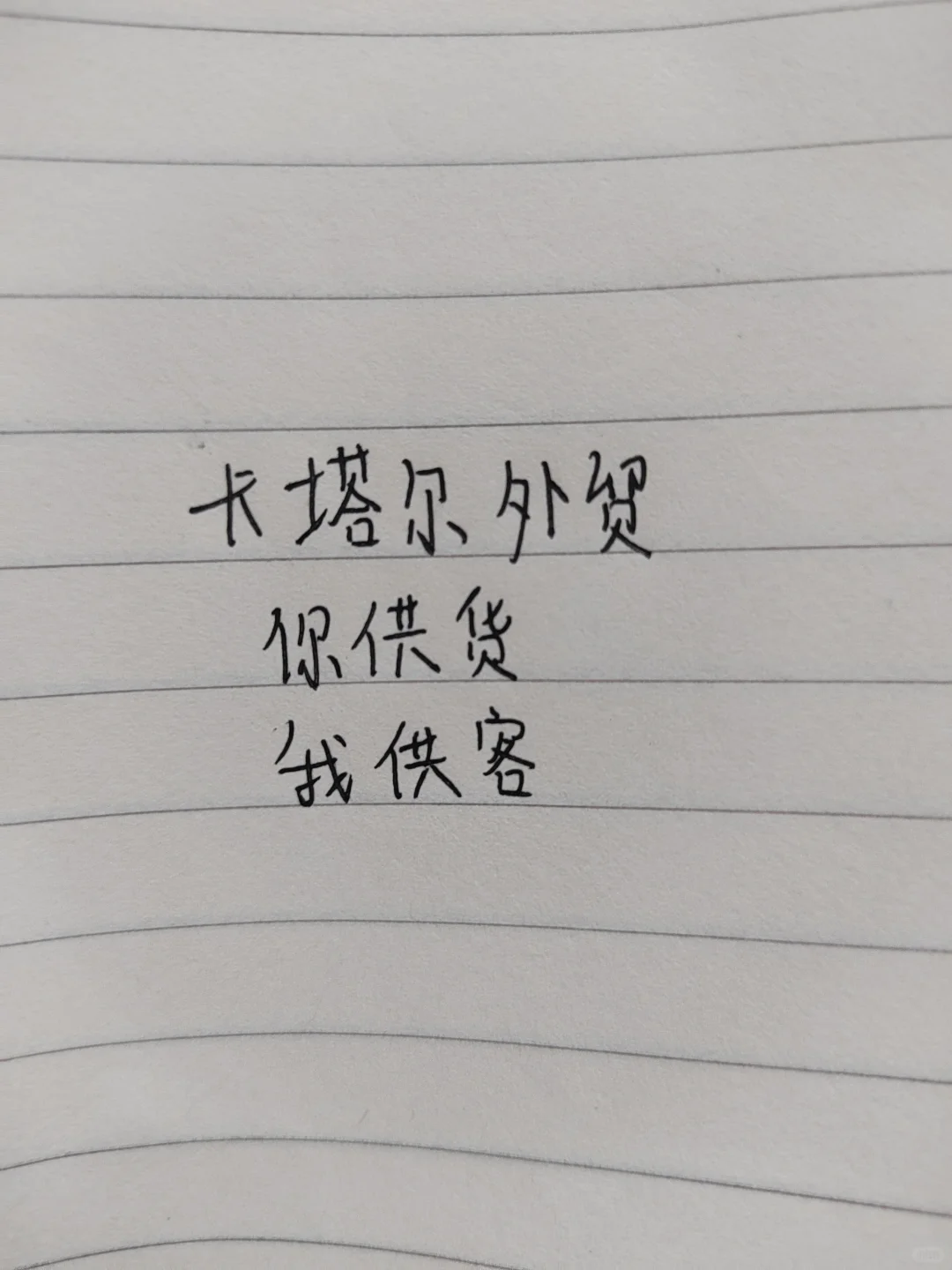 卡塔尔外贸、你供货