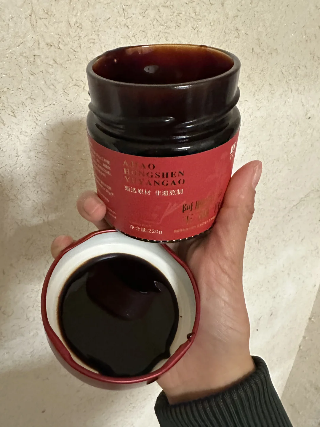 养生党挖到宝！旗黄阿胶红参玉颜膏，非遗熬制