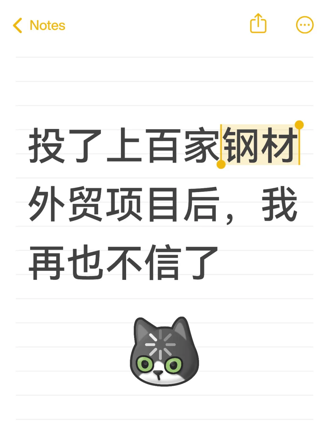 投了上百家钢材外贸项目后，我再也不信了