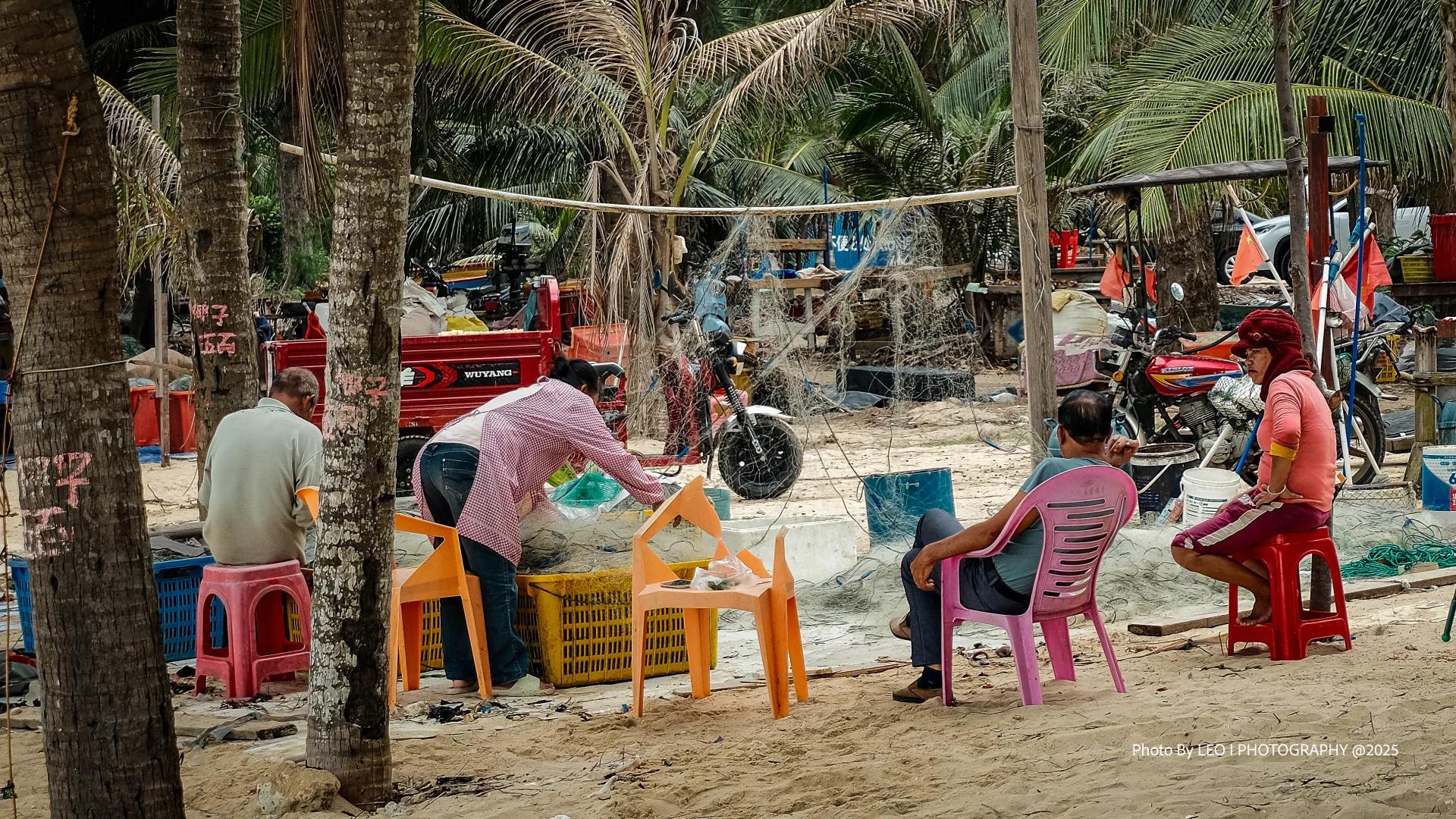 海南陵水｜?渔村市场，藏在酒店?旁的古早味