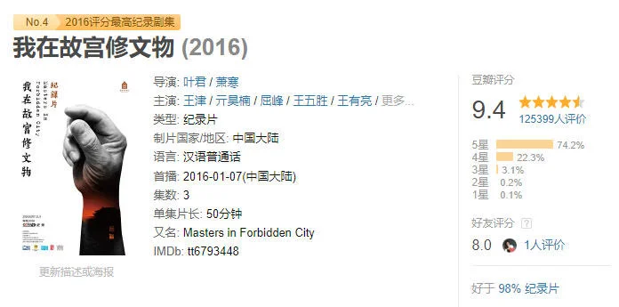 故宫百年 | 不可错过的11部高分纪录片