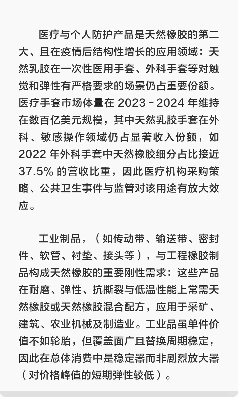 天然橡胶市场分析与未来发展展望