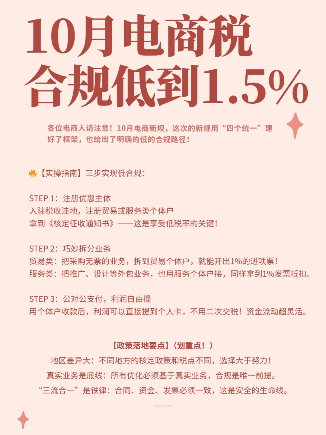 电商新政｜ 网店税负真的可以低至1.5%❗️