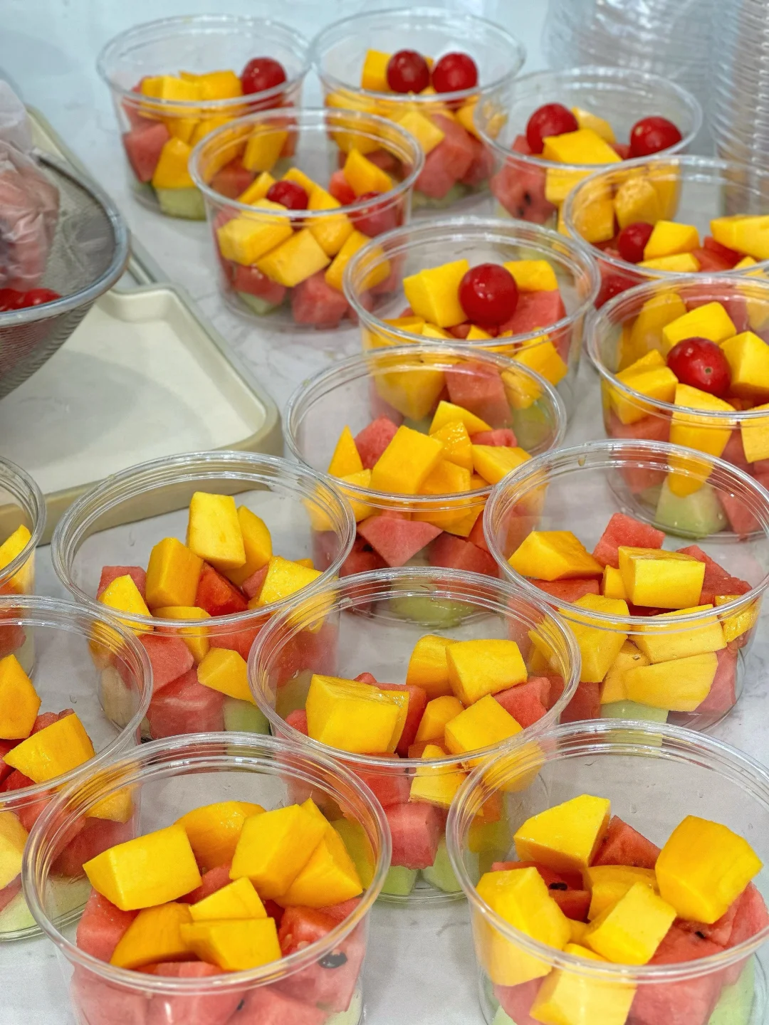 在嘉善｜学校一人份水果杯