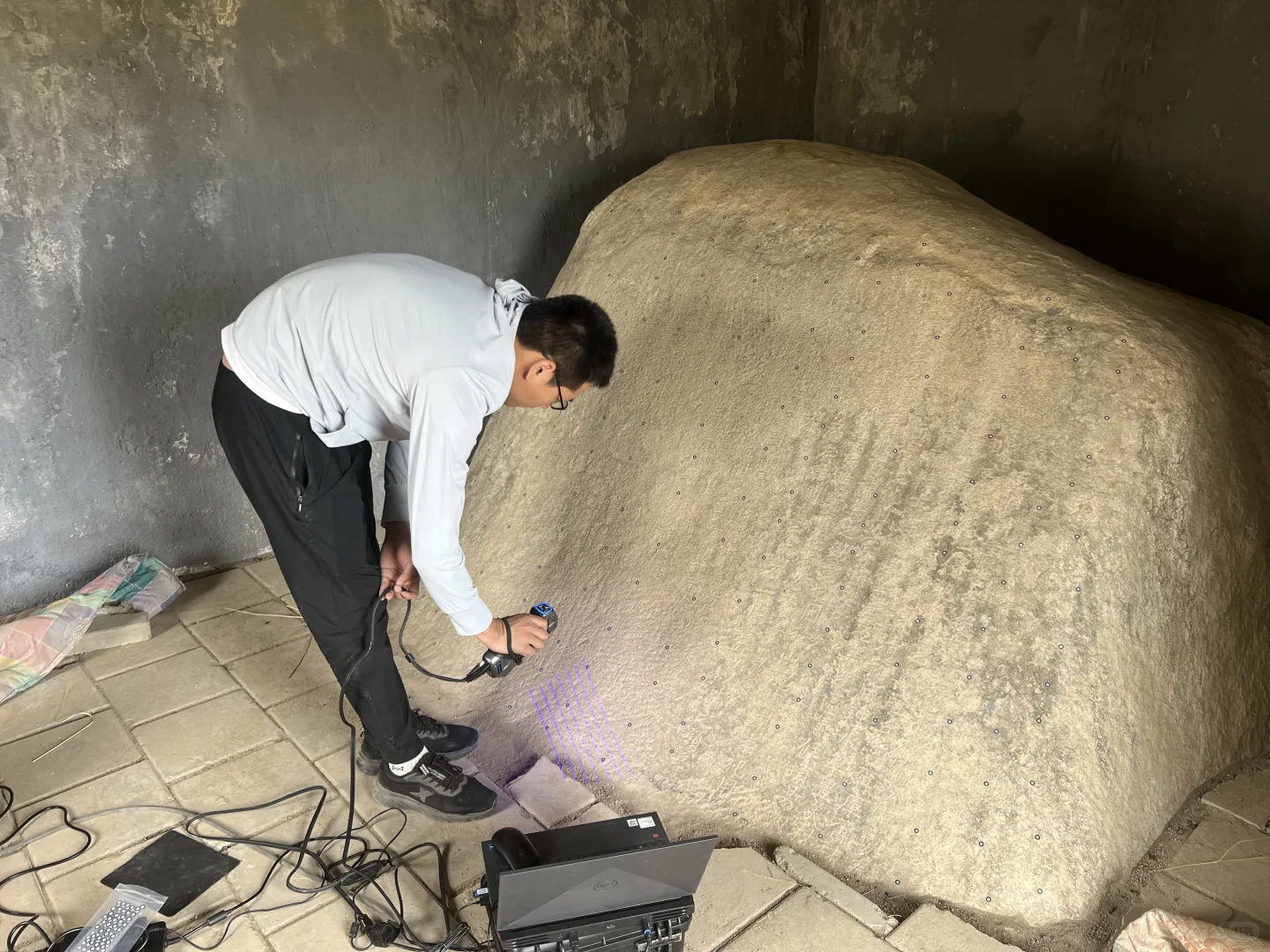 石碑石刻三维扫描，制作数字拓印。