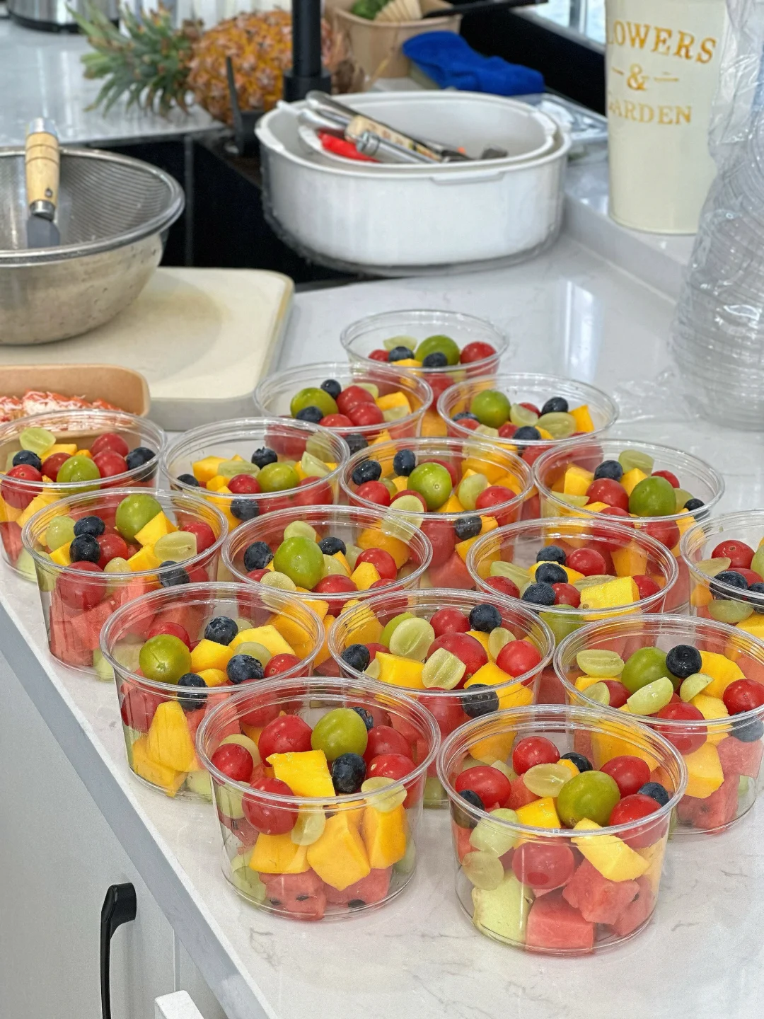 在嘉善｜学校一人份水果杯