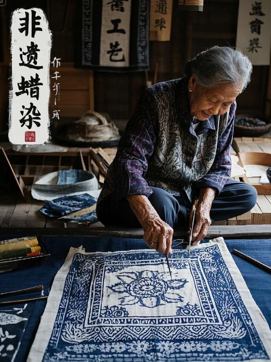 非遗蜡染｜邂逅非遗之美，传承千年匠心