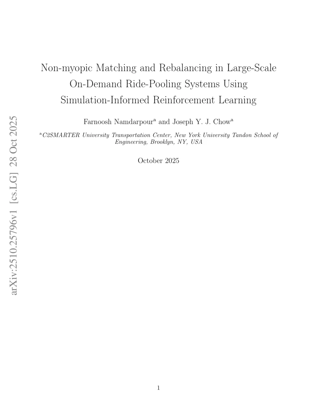 非短视拼车策略：让共享出行更高效