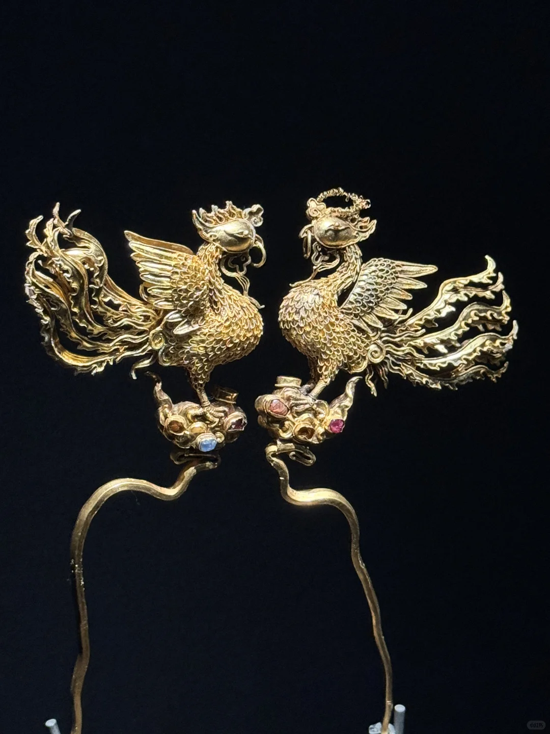 湖北省博物馆文物~ 明代金凤簪