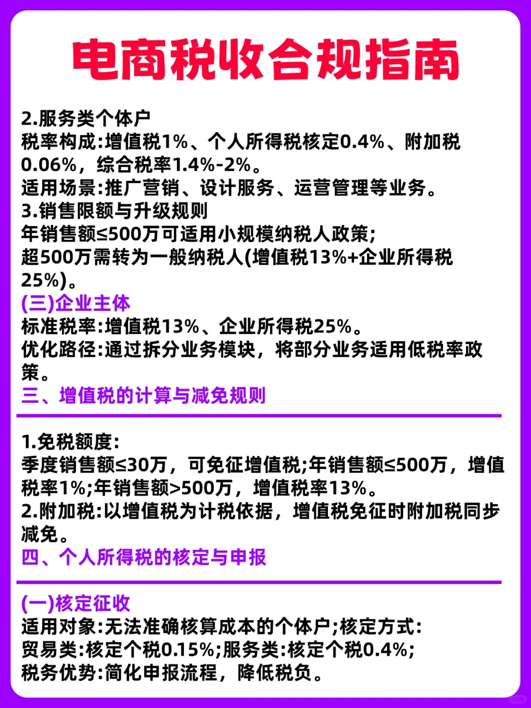 电商税收合规指南