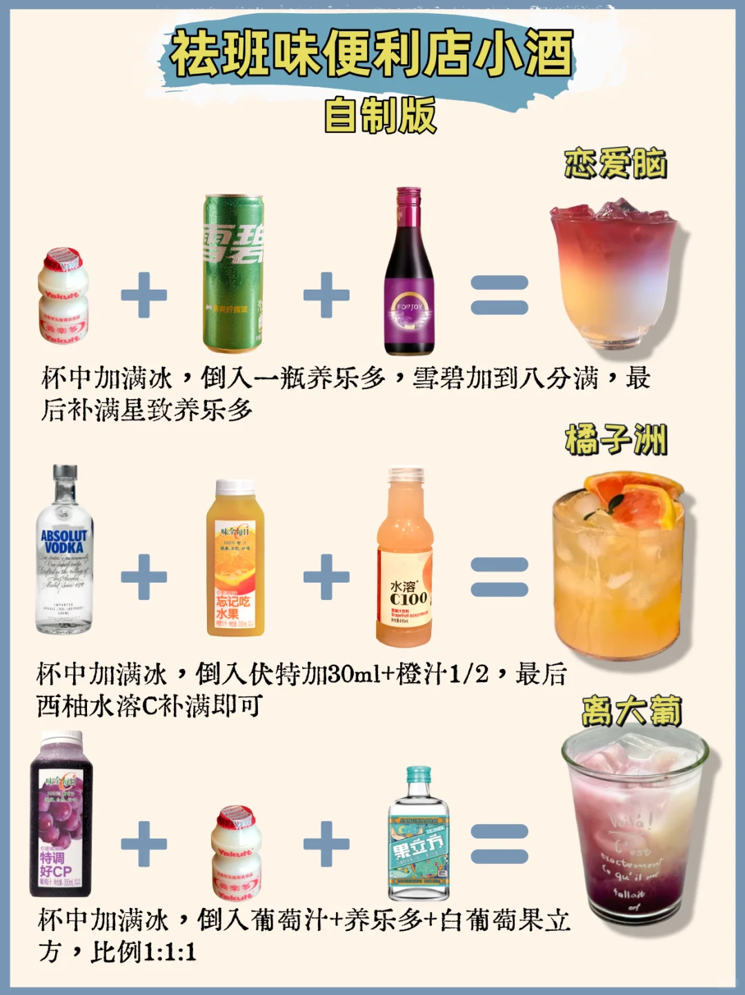 打工人周末沉浸式调酒?去班味特调小酒