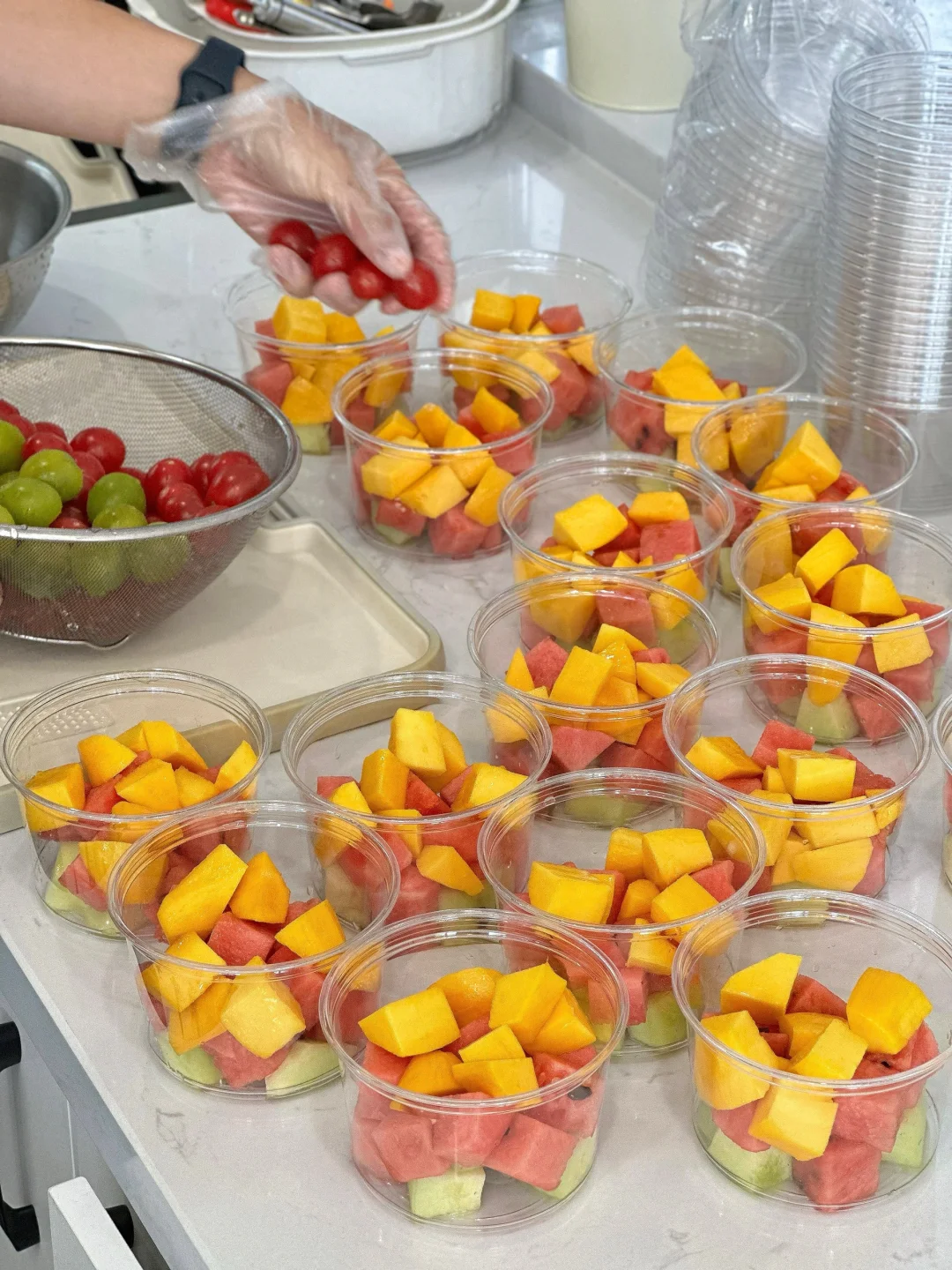 在嘉善｜学校一人份水果杯