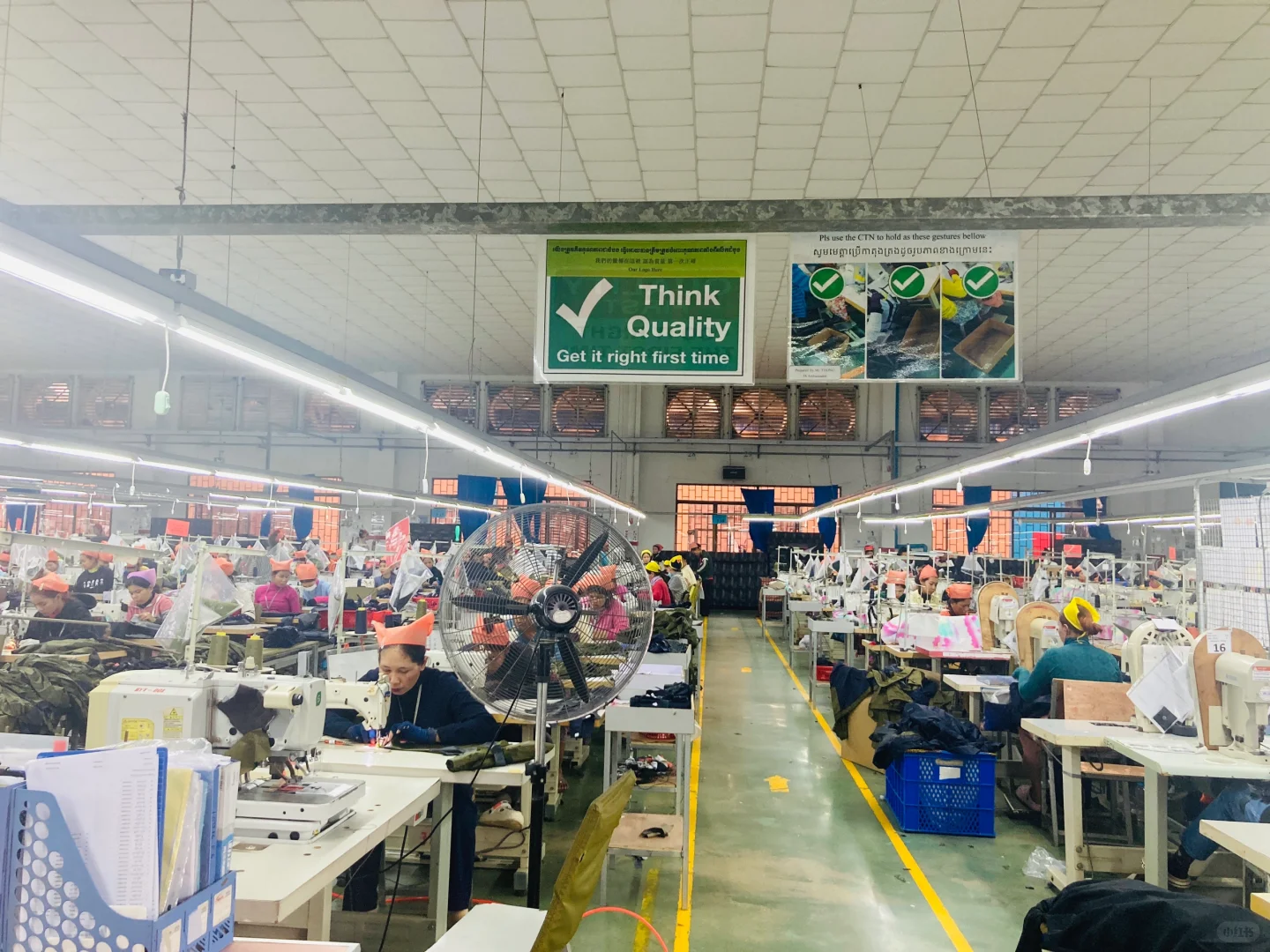 Garments Factory in Cambodia柬埔寨服装厂