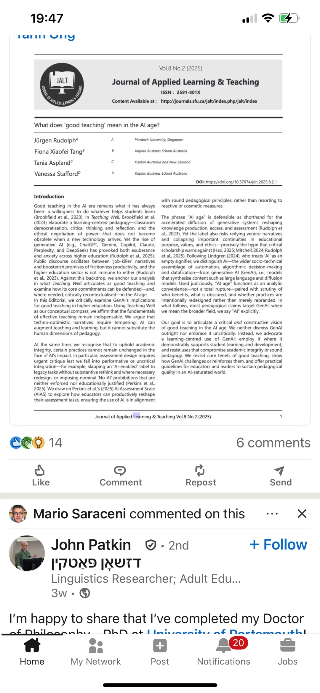 在人工智能(AI)时代,什么是“ 好的教学”?