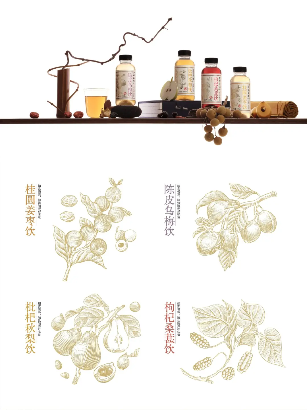 露露草本 | 养生饮品的极致功效视觉