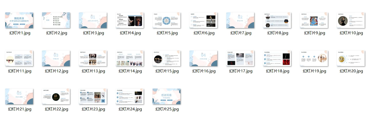 G24-《舞蹈表演》职业生涯规划书Word➕PPT