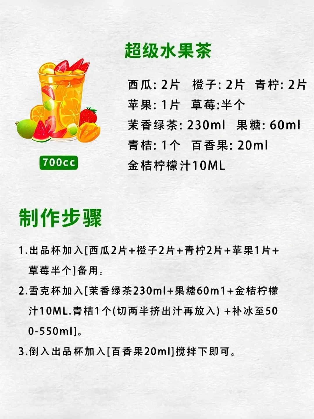 炎炎夏天，适合在家自制的饮品，水果茶配方