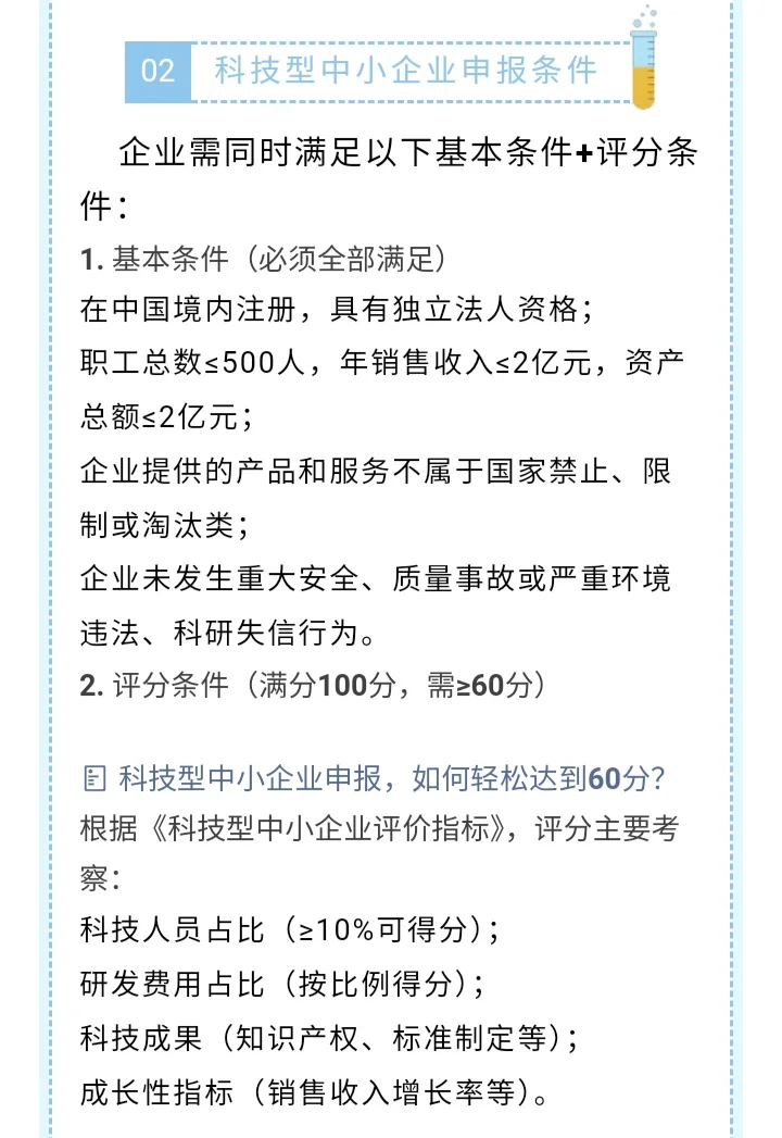 看看你的企业是科技型中小企业吗？
