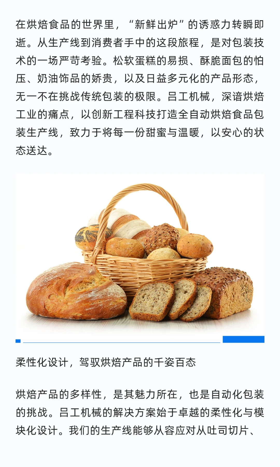 封存新鲜吕工机械烘焙食品全自动包装生产线