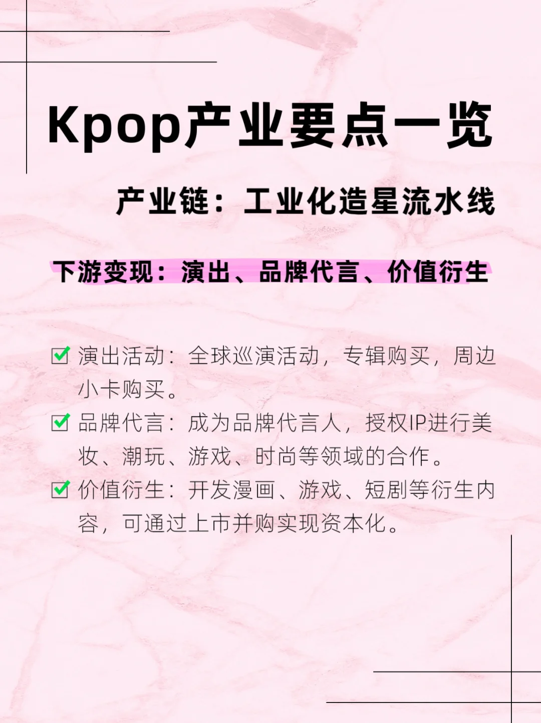 Kpop产业要点一览