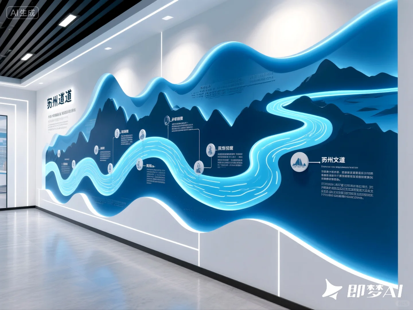 超容易落地的发展历程文化墙来啦！