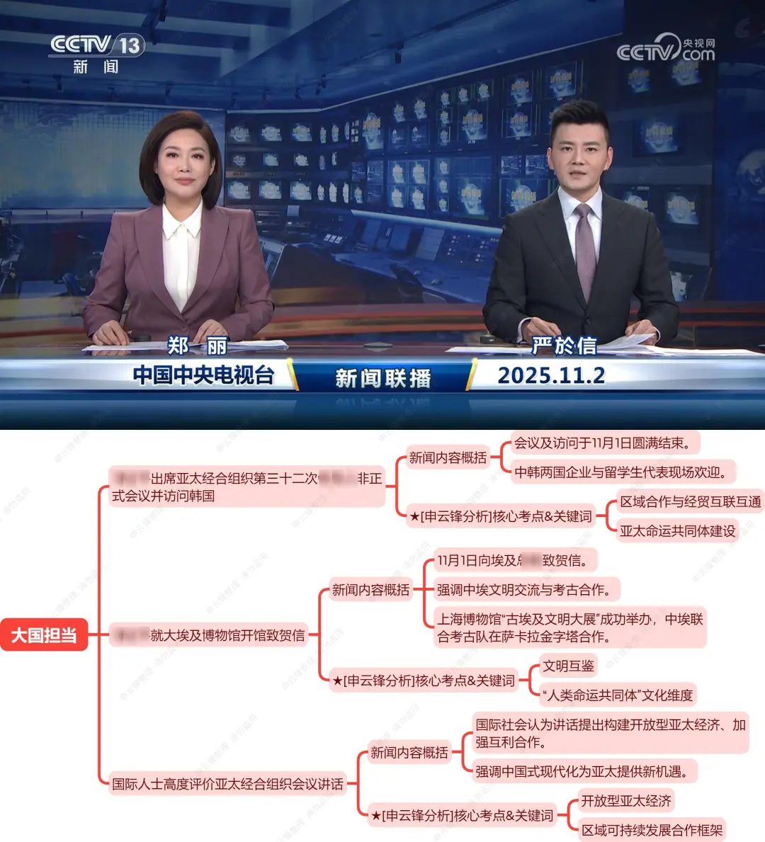 今天,新闻加入了新彩蛋(11.2新闻联播)