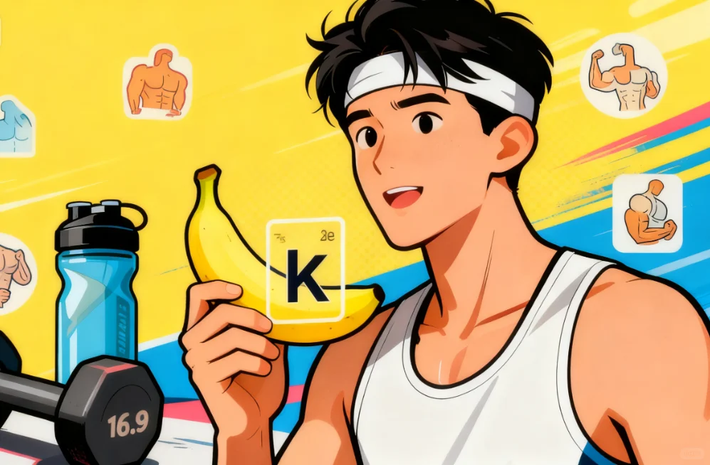 今日水素：运动后，优选香蕉