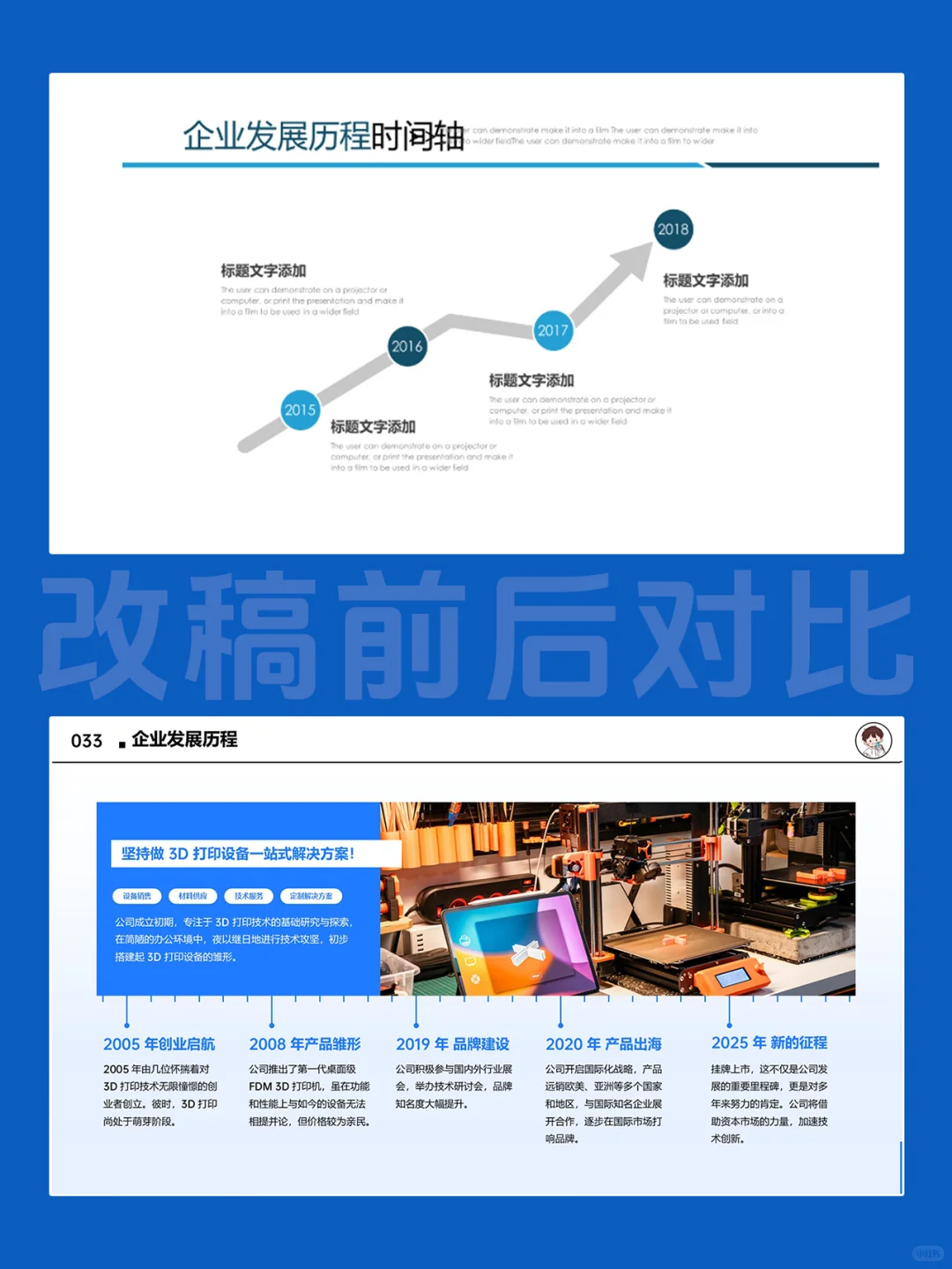 这PPT是申非遗??公司发展历程梳理看这！
