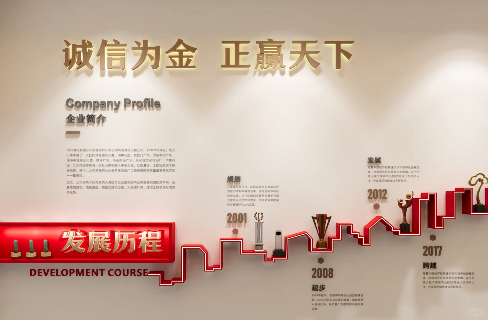 高级感爆棚的企业发展历程墙设计思路分享✨