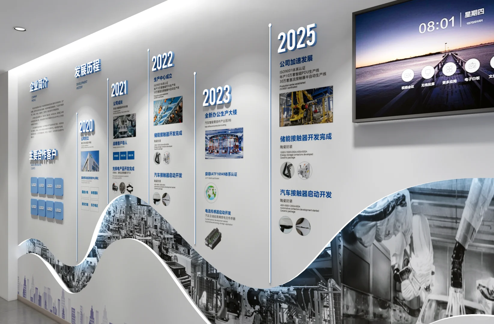 企业历程“浪”着讲！设计师是懂拿捏氛围的