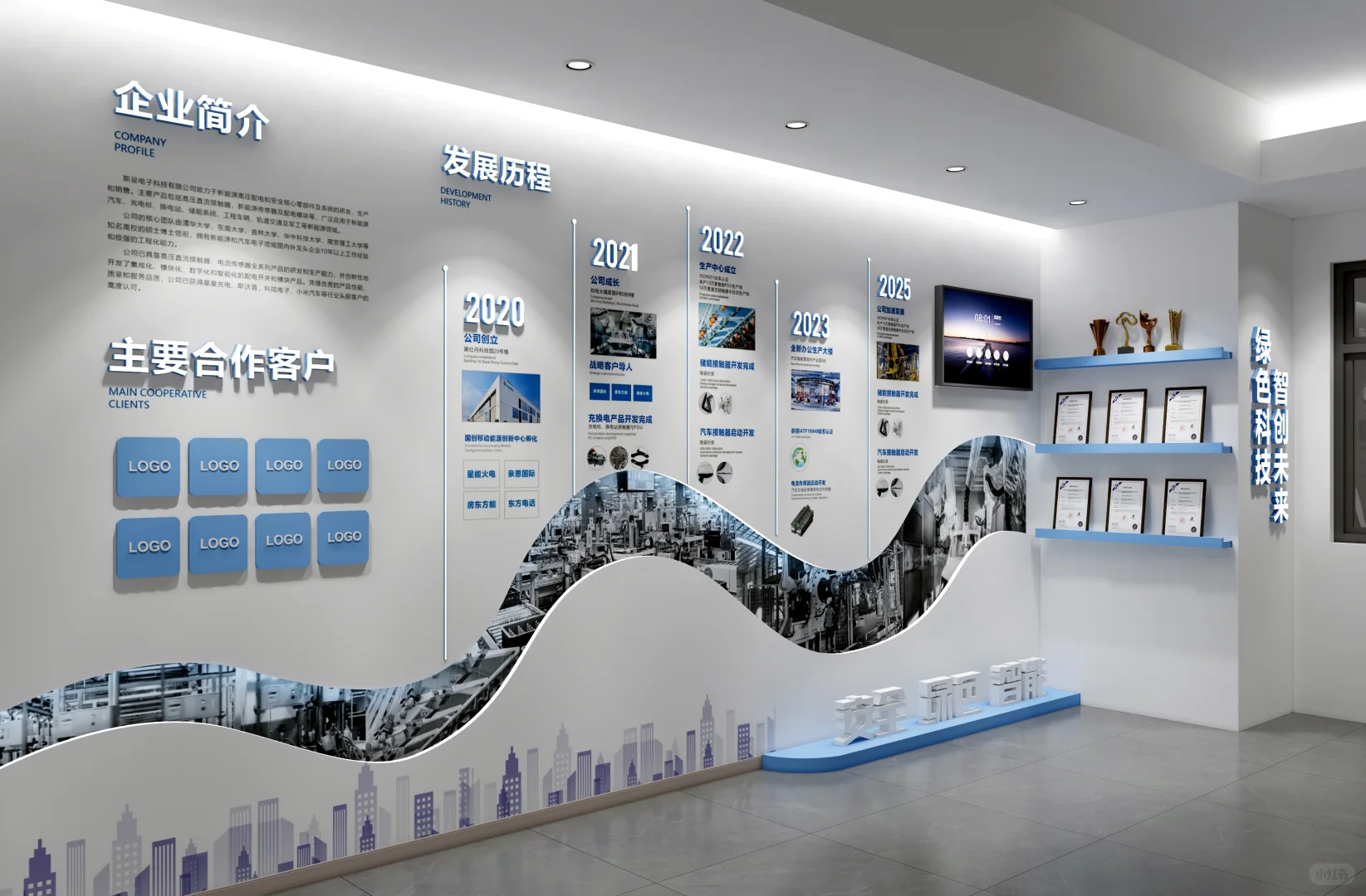 企业历程“浪”着讲！设计师是懂拿捏氛围的