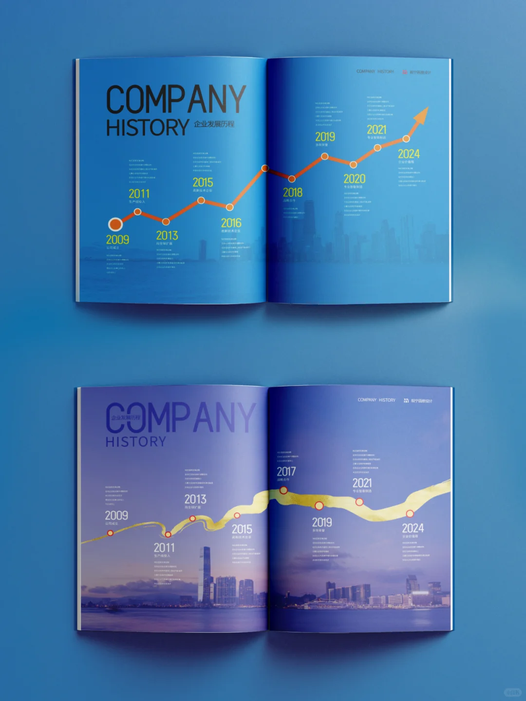 企业发展历程不要这么设计！简直美爆了！