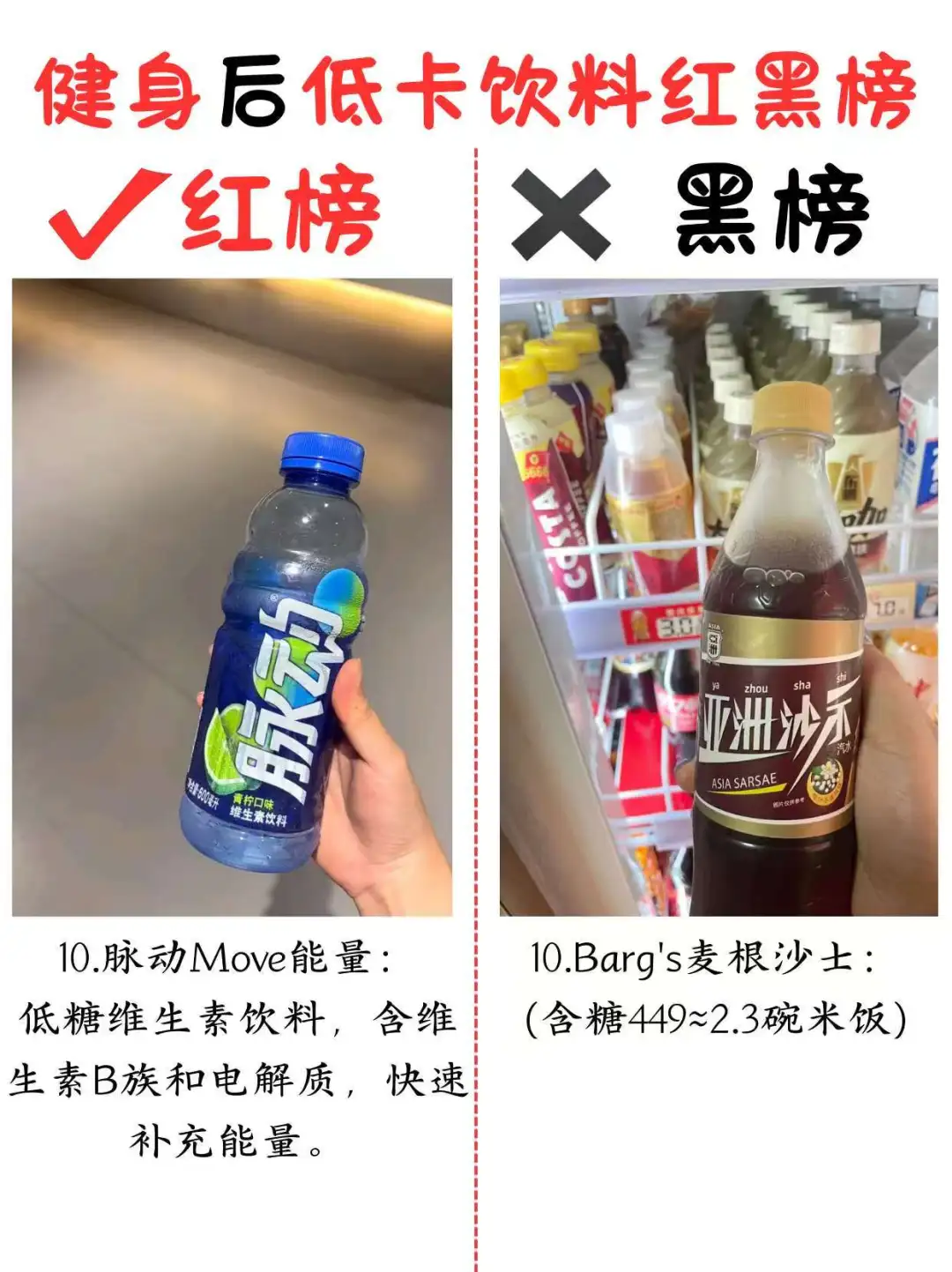 健身完后低卡饮料红黑榜看这一篇就够了！