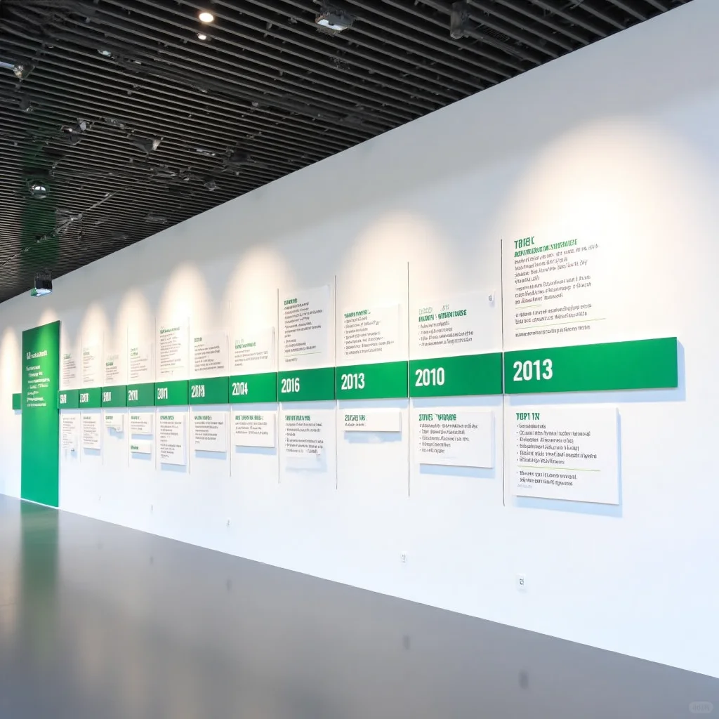 绿色历程墙，见证企业可持续发展之路