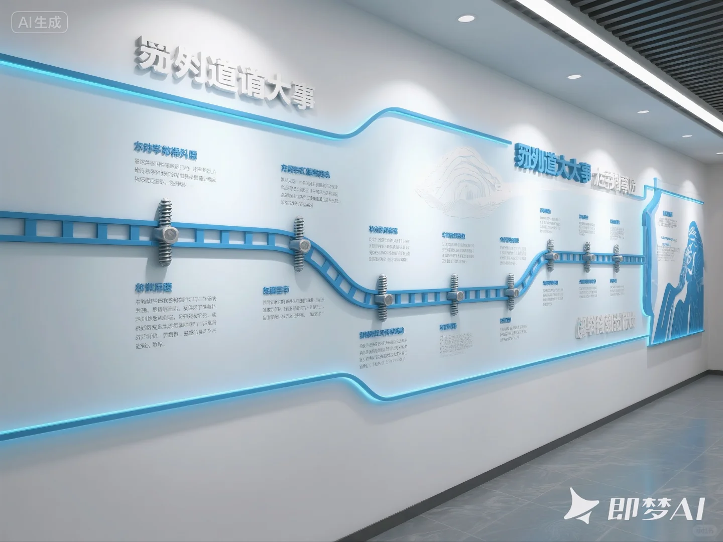 超容易落地的发展历程文化墙来啦！