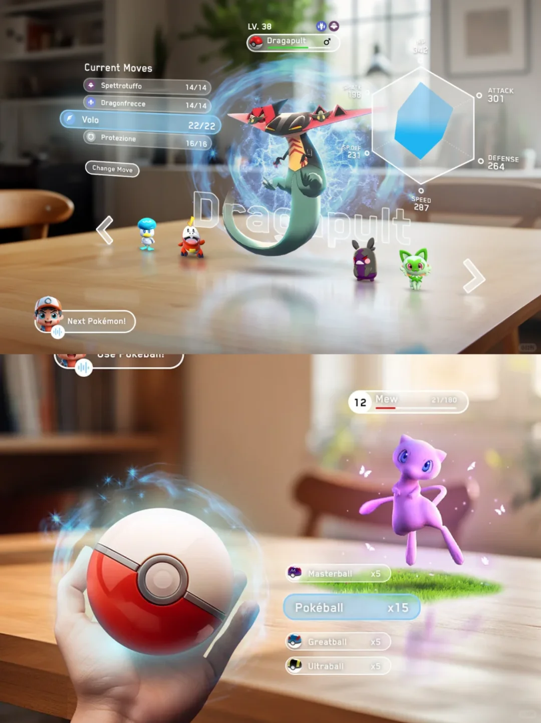 ⭐AR交互作品集分享|宝可梦MR游戏