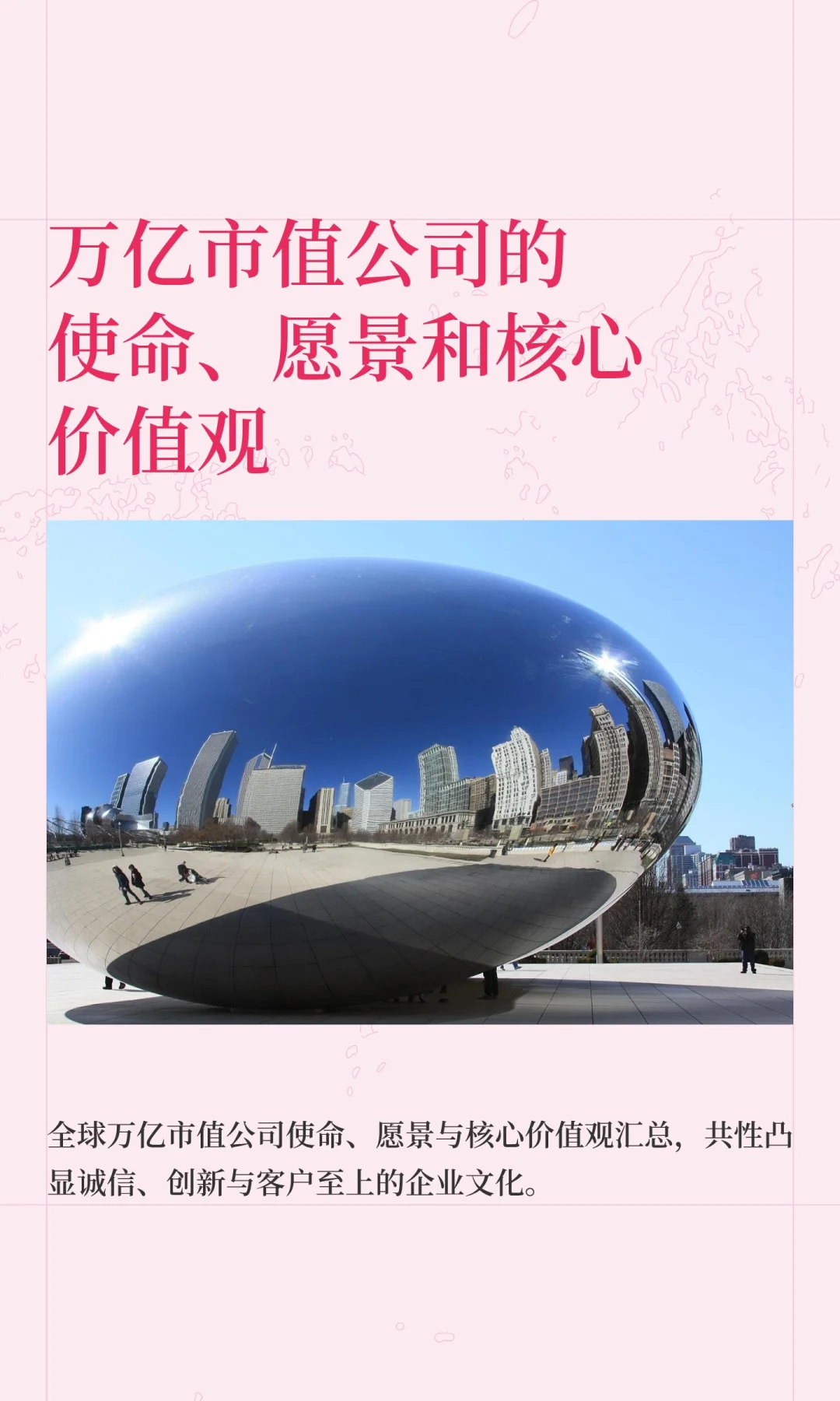 万亿市值公司的使命、愿景和核心价值观