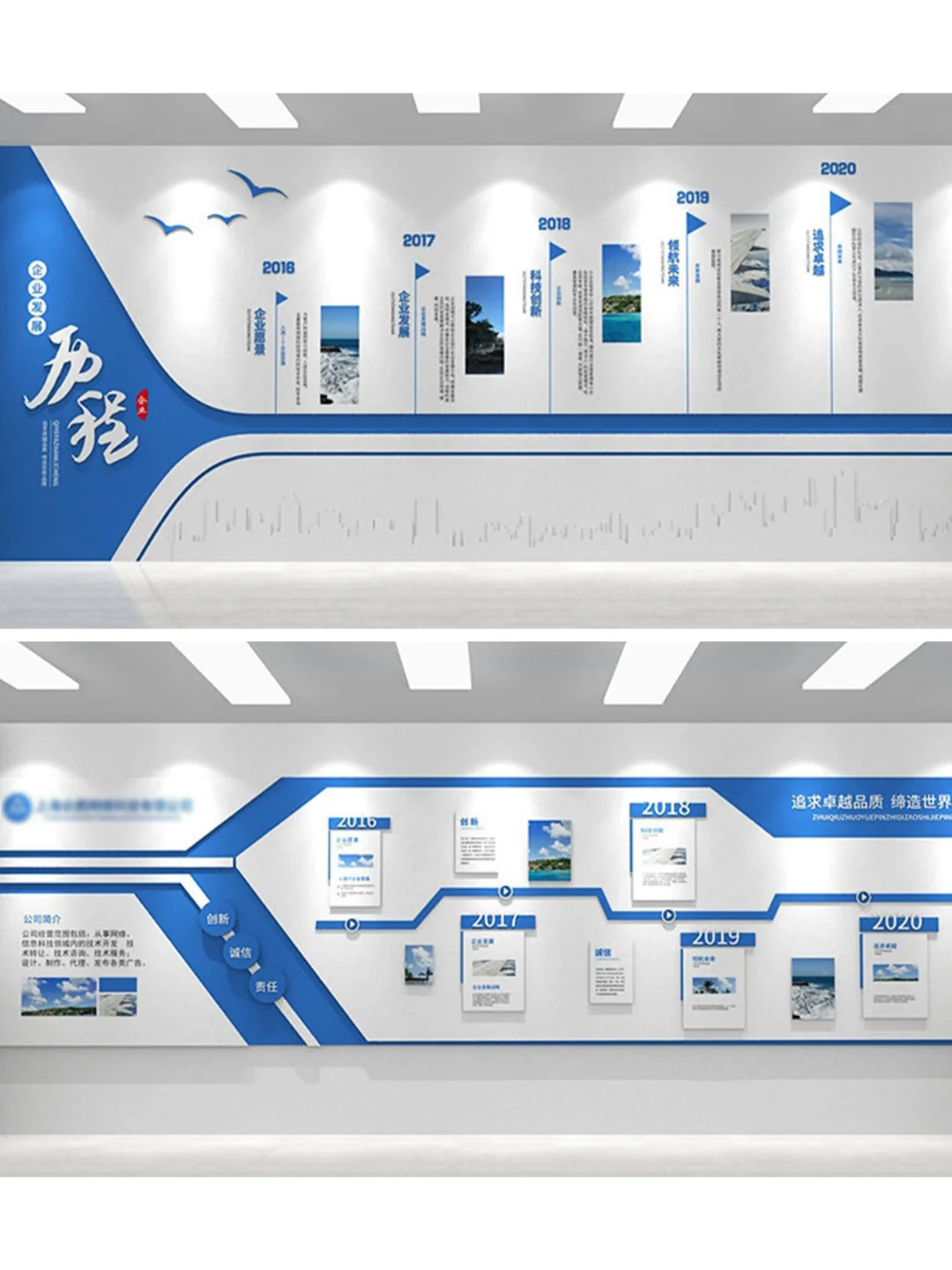 企业历程展示墙不仅是装饰，还是一种激励！