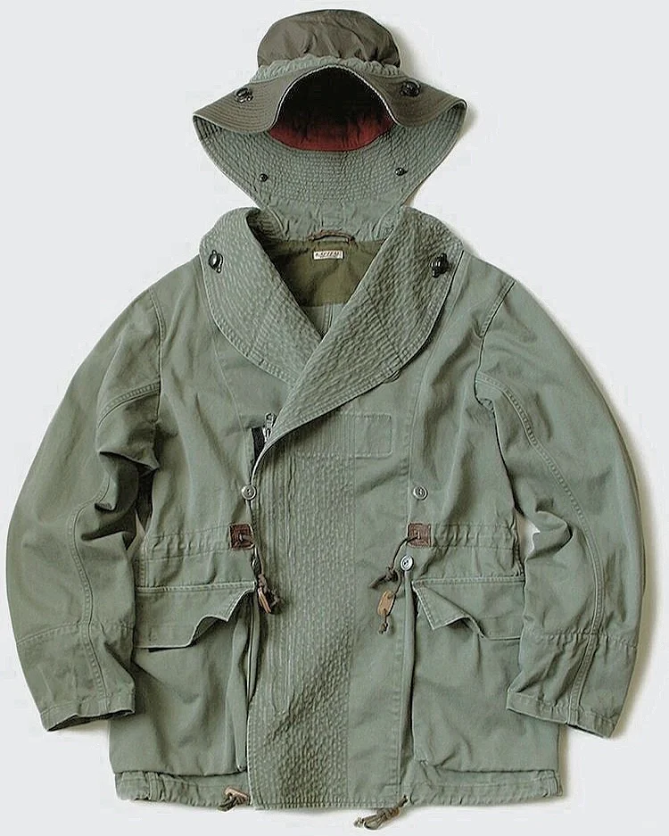 绿色机能风穿搭设计，把“硬核户外”穿成时尚～