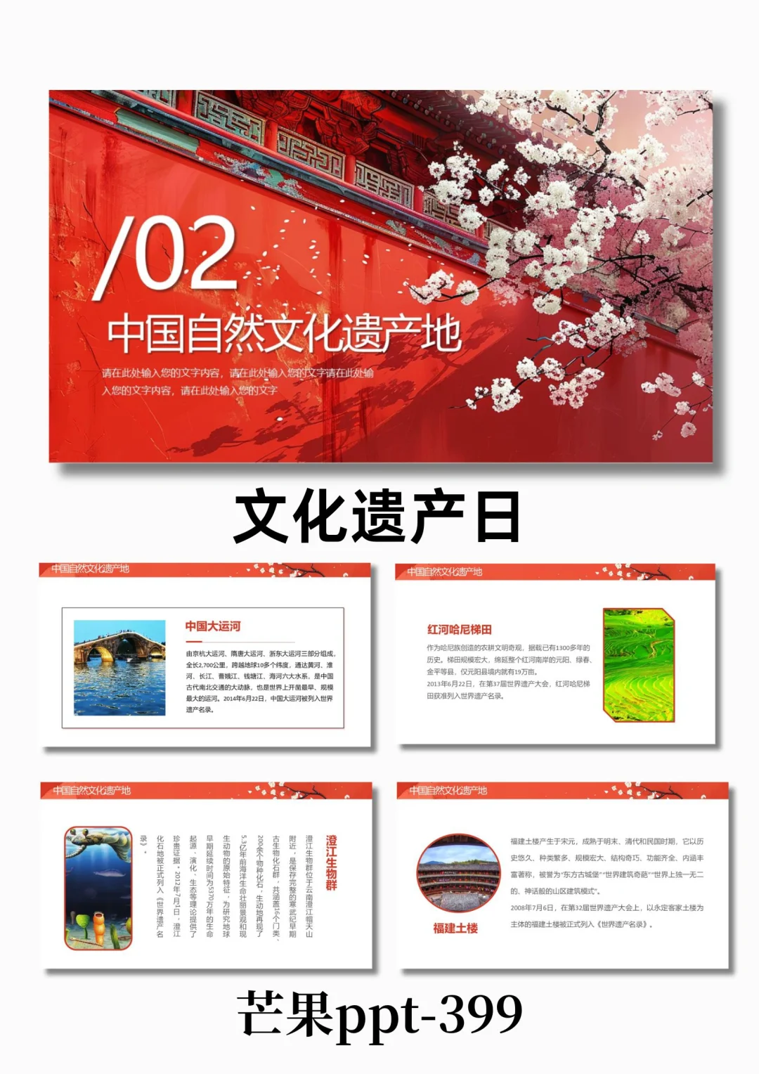 中国文化和自然文化遗产日活动