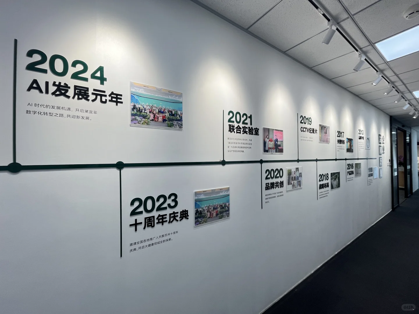 企业发展历程墙