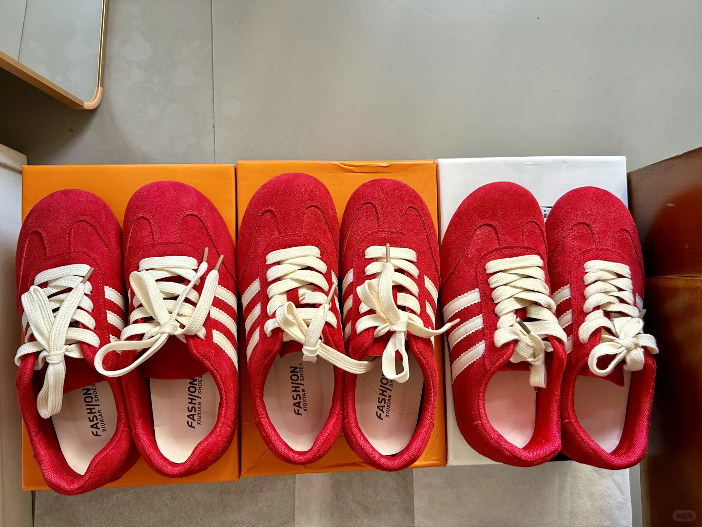 3⃣️双红色德训鞋测评❗️❗️均价59.9❗️