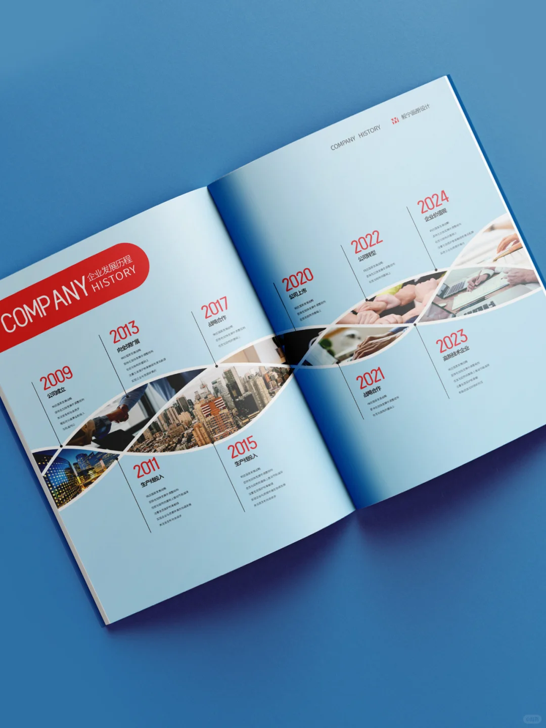 企业发展历程不要这么设计！简直美爆了！